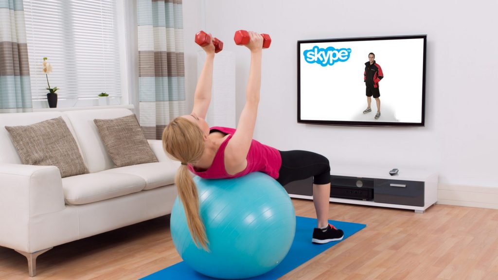 Virtual Personal Training Sesison on Skype